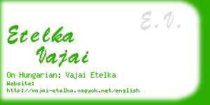 etelka vajai business card